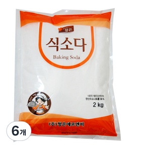 청은 식소다, 2kg, 6개