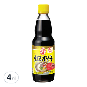 오뚜기 쇠고기장국, 4개, 360ml