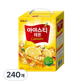 담터 아이스티 레몬, 14g, 80개입, 3개