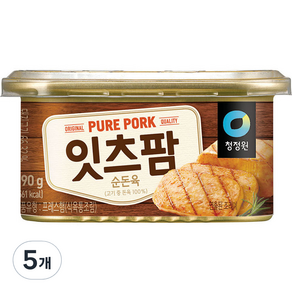 대상 청정원 잇츠팜 햄통조림, 190g, 5개