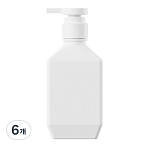 뉴앤룩 폴리 샴푸 바디워시 리필용기 400ml, 화이트, 6개