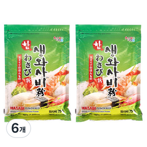 천혜식품 참 생와사비 분말, 200g, 6개