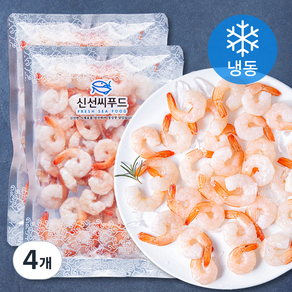 신선씨푸드 자숙 흰다리 새우살 (냉동), 200g, 4개