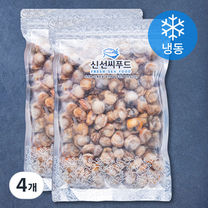 신선씨푸드 가리비살 (냉동), 500g, 4개