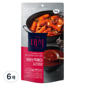 더미식 매운맛 떡볶이 양념, 160g, 6개