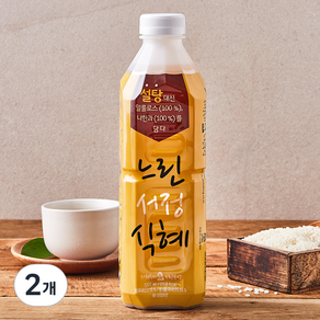 느린부엌 느린서정식혜, 1L, 2개