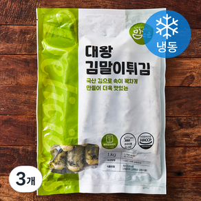 맘으로 대왕김말이튀김 (냉동), 1kg, 3개