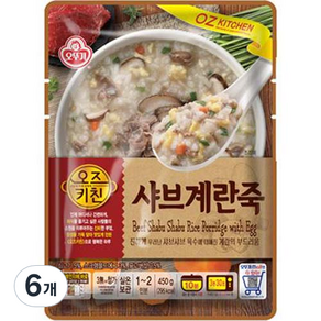 오즈키친 샤브계란죽, 450g, 6개