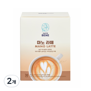 카페베네 마노라떼, 14.5g, 30개입, 2개