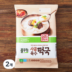 풀무원 사골떡국, 329g, 2개