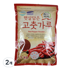 농성원 일년래래 한식용 고춧가루, 1kg, 2개