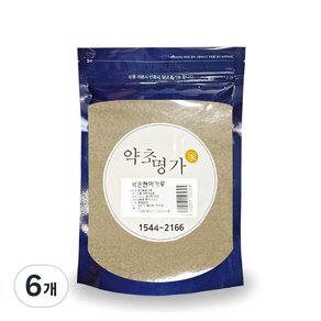 약초명가 볶은현미가루 쌀가루, 250g, 6개