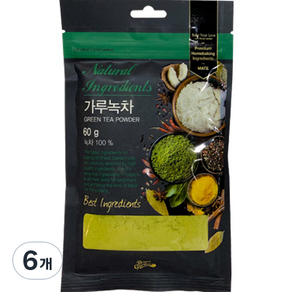 브레드가든 가루녹차, 60g, 1개입, 6개