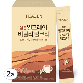 티젠 실론 얼그레이 바닐라 밀크티 분말, 15g, 20개입, 2개