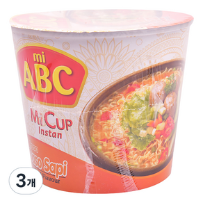 ABC 미 인스턴트 컵 라사 바소 사삐 60g