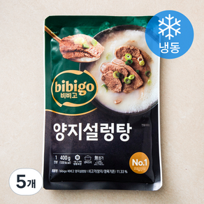 비비고 양지설렁탕 1인분 (냉동), 5개, 400g