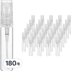 PP캡 스프레이 용기 5ml, 180개, 투명(용기) + 투명(캡)