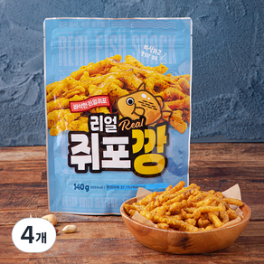 리얼 쥐포깡, 140g, 4개