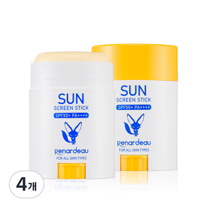 르나르도 썬 스크린 스틱 SPF50+ PA++++, 20g, 4개