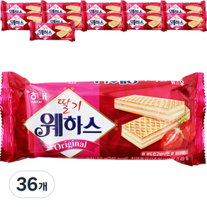 해태제과 딸기 웨하스, 50g, 36개