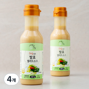 사랑과정성 사랑담은 발효샐러드소스, 230g, 4개