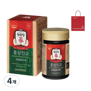 정관장 홍삼진고+쇼핑백, 250g, 4개