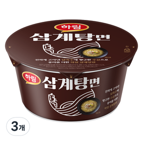 하림 삼계탕면 컵 107g, 3개