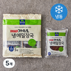 면사랑 가쓰오 냉메밀장국 5인분 (냉동), 1.5kg, 5개