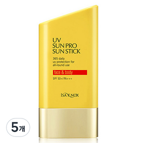 이자녹스 UV 선프로 클리어 점보 선스틱 SPF50+ PA++++, 30ml, 5개