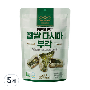 오희숙전통부각 찹쌀 다시마 부각, 30g, 5개