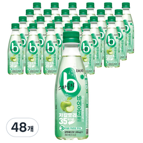 바이오티 마시는 프리바이오틱스 애플소다, 350ml, 48개