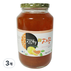 심's청 꿀 자몽차, 1kg, 3개, 1개입