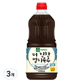 이엔푸드 더진한 멸치육수, 1.8L, 3개