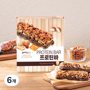 곰곰 프로틴바, 400g, 6개