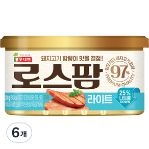 롯데웰푸드 로스팜 라이트, 200g, 6개