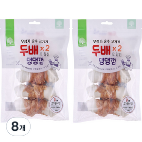 더내추럴 강아지 두배 고기많은 댕댕껌 11cm 200g 5p, 8개