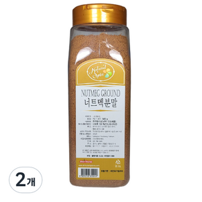 내츄럴스파이스 너트멕 분말, 500g, 2개