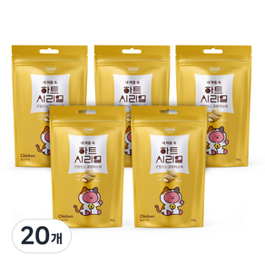 굿밸런스 고양이 간식 하트 시리얼 80g, 닭고기맛, 20개