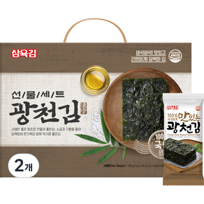 삼육김 광천김 선물세트 4호 32p, 128g, 2개