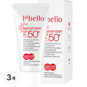 라벨로 아쿠아 썬크림 SPF50+ PA+++, 3개, 50ml