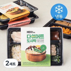 허닭 다이어트 도시락 210g x 4종 세트 (냉동)