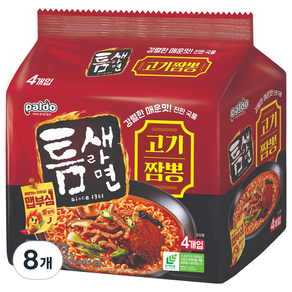 틈새라면 고기짬뽕 120g, 8개