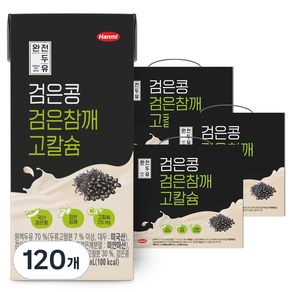 완전두유 검은콩 검은참깨 고칼슘, 190ml, 120개