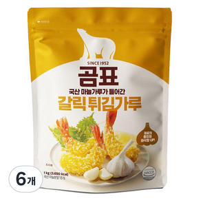 곰표 갈릭 튀김가루, 1kg, 6개