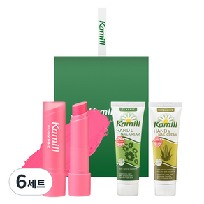 카밀 비건 컬러밤 베리 핑크 4.2g + 미니 클래식 인텐시브 핸드크림 30ml x 2p 세트, 6세트