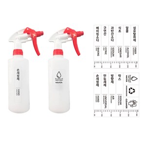 캐년 라이노 분무기 500ml x 2p + 라벨스티커, 1세트