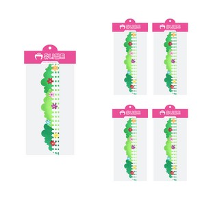 유니아트 흰색울타리 신형 펠트 5p, 혼합색상, 1세트