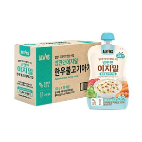 엘빈즈 이지밀 맘편한 파우치 이유식 13개월이상 한우불고기아기밥 10p