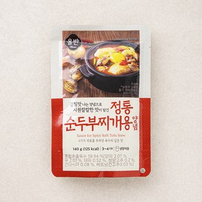 올반 정통 순두부찌개용 양념, 140g, 1개