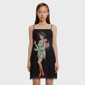 큐리티 C MIIGO X WOMEN GRAPHIC SLIP DRESS